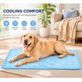 thumbnail image 5 of Dog Cooling Mat, Summer Pet Ice Mat Dog Mat Ice Silk Mat Cool Mat Pet Supplies, Pet Cooling Mats for Dogs(A,Blue, 11.8x15.7in), 5 of 11
