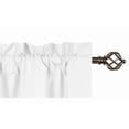thumbnail image 3 of Gorgeous Home Linen Set of 2 Panels Matte Finish Pure White Solid Window Curtain Rod Pocket R64 84 Length, 3 of 5