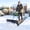 Blue, variant on Outsunny Snow Shovel with Wheels, 29" x 16.5" Metal Snow Pusher with Adjustable Handle, 5-Angle Blade for Driveway, Sidewalks, Yellow