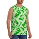 thumbnail image 2 of Balery Green Lizard Camisetas sin mangas para hombre, absorbe la humedad y protege contra el mal olor.-X-Large, 2 of 7