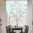thumbnail image 3 of Green Flower Balloon Curtains 63 Inch Length for Living Room/Bedroom, Watercolor Floral Botanical Line Drawing Print Rod Pocket Privacy Door Curtains Decorative Tie Up Shade for Window 52"x63", 3 of 8