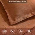 thumbnail image 2 of Superior Zenith Cotton Matelasse Bedspread Set, King, Burnt Orange, 2 of 7