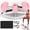 Pink + ABS+Rubber+Steel (Q235), variant on Lateral Stepper Exercise Machine, Rocking Stair Stepper with Resistance Bands & LCD Monitor, Full-Body Workout Step Machine for Home Gym, Black