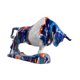 thumbnail image 4 of Estatua de ganado, figura de toro de resina, decoración del hogar, regalo para amigos, diseño creativo Azul y blanco, 4 of 9