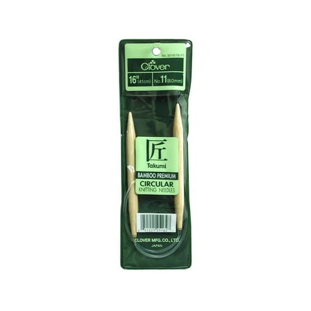 Clover Bamboo Circular Knitting Needle 16" 11
