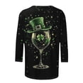 thumbnail image 4 of St Patricks Day Sweatshirt Women Shamrock Crewneck Long Sleeve Tops Irish Lucky Charm Pullover Graphic Shirts, 4 of 5