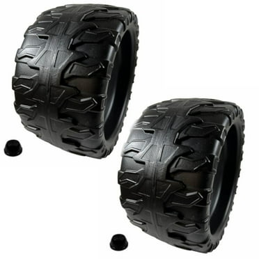 2 Power Wheels BCK85-2659 Jeep Wheel Tire Plus 2 Retainer Caps