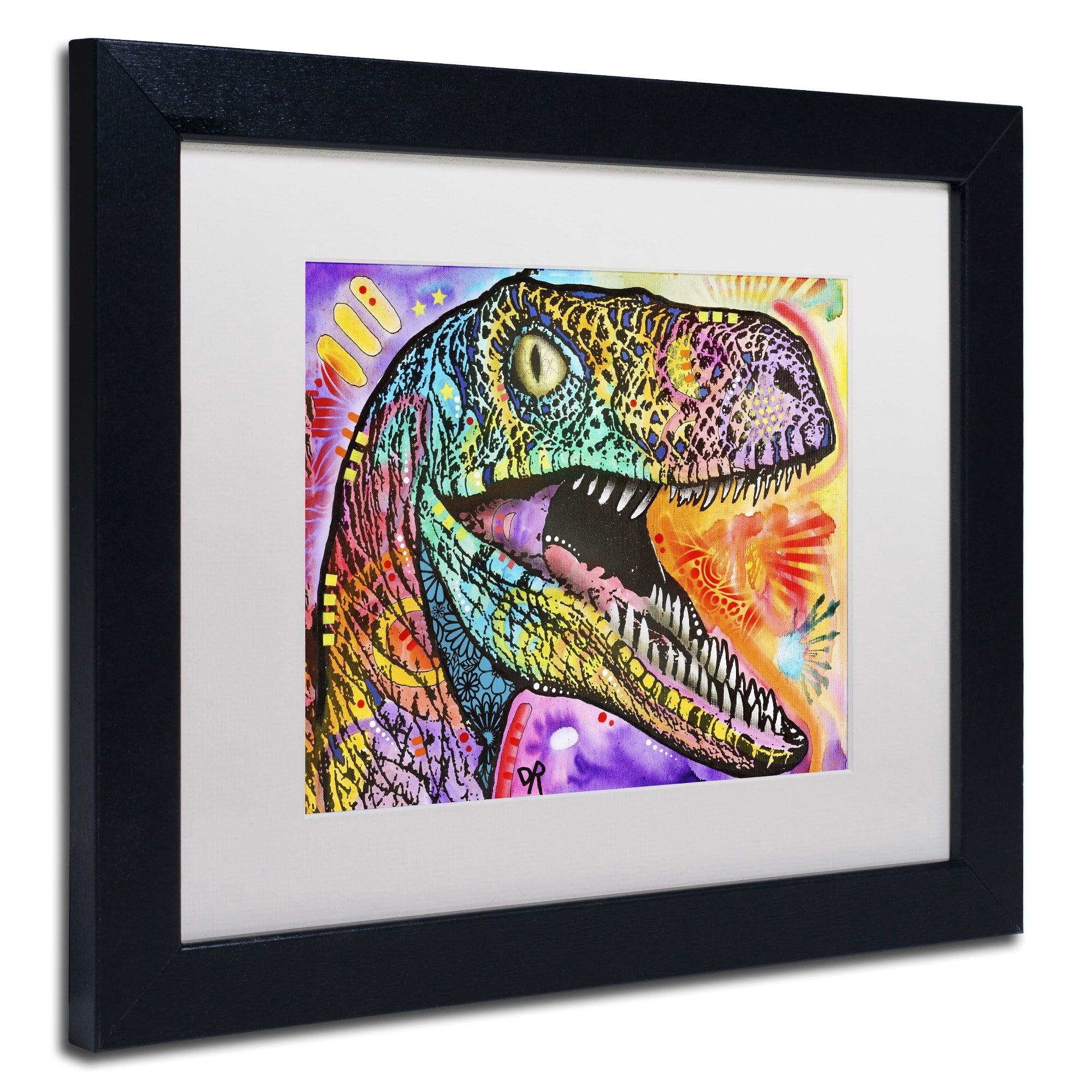 Trademark Fine Art "Raptor" Canvas Art by Dean Russo, White Matte, Black Frame