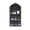French Frame, variant on Gothic Window Crystal Shelf Display for Wall,Wall Mounted Floating Shelves Old Church Window Crystal Wall Shelf,Wall Hanging Gothic Boho Black Essential Oil Shelf