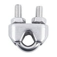 thumbnail image 3 of 8Pcs Stainless Steel Cable Clip Saddle Clamp for 5/32 Inch 4mm Wire Ropes, 3 of 7