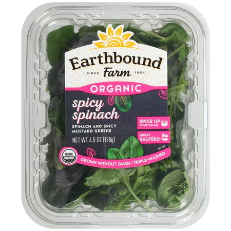 Earthbound Farm Organic Spicy Spinach, 4.5 oz