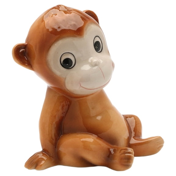 Hand Painted Ceramic Monkey Piggy Bank, Home Décor, Gift for Daughter, Gift for Son, Kids’ Room Decor