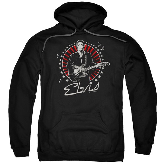 Elvis Presley Stars Adult Pullover Hoodie Sweatshirt Black