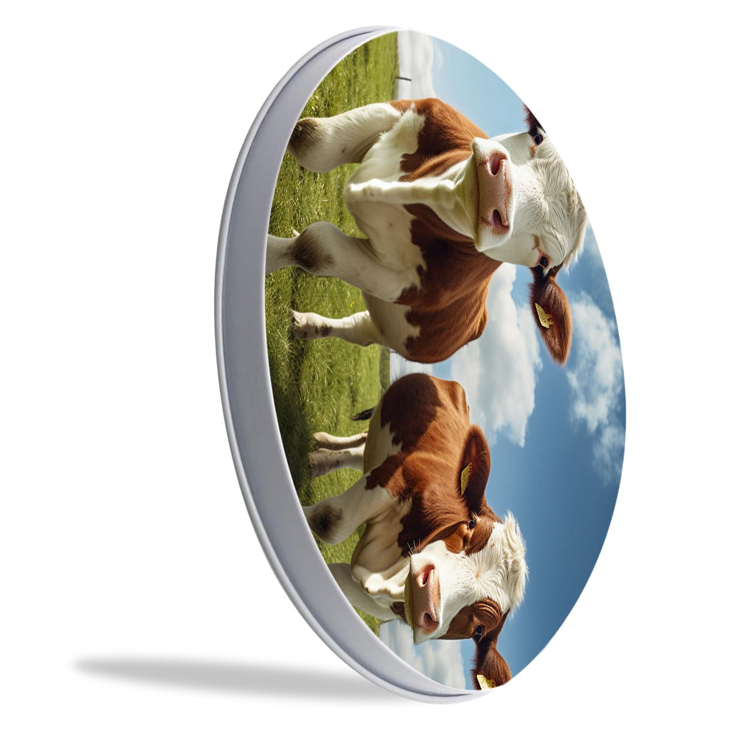 Round Stove Burner Covers 4 Pcs Round Gas Stove Burner Cover 8Inch And 10Inch for ,Cute Cow Animal art