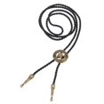 thumbnail image 1 of 2- Colgante de estrella de cuero PU de vaquero de rodeo con corbata de bolo antigua 2 piezas, 1 of 7