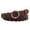 Coffee, variant on ibiyuan Belts For Women Women's Braided Skinny Leather Belts Casual Thin Woven Belt for Jeans Pants Dresses