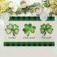 thumbnail image 4 of Decoraciones para el Día de San Patricio, Accesorios para el Día de San Patricio, 4 manteles individuales nuevos de lino con estampado de cuatro hojas, manteles aislantes para fiestas navideñas, mante, 4 of 6