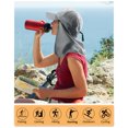 thumbnail image 7 of Sun Hat for Men, Sun Cap with Neck Flap for Fishing, Safari, Cycling, Hiking, Garden, Backpacking, UPF50+, Grey, 7 of 7