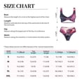 thumbnail image 2 of Kdxio Astronaut Riding Fiery Horse Print Women's 2 Piece High Waisted Wrap Spaghetti Strap Summer Swimsuit Bikini Set-Medium, 2 of 5