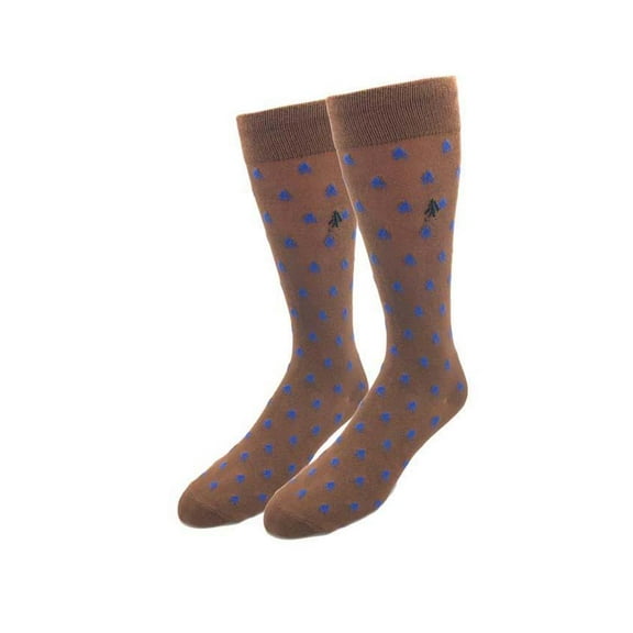 Bigfoot Brown Bamboo One Size Fits Most Mens Dress Socks