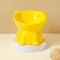 thumbnail image 1 of Feltree Ceramic Elevated Cat Bowl, Large Capacity Raised Food and Water Dish for Neck Support, Anti-Tip Wide Shallow Design, 1 of 8