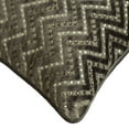 thumbnail image 2 of Decorative Pillow Case Covers With Zipper, Grey 24"x24" (60x60 cm) Euro Sham, Velvet Chevron & Crystals Embroidered Throw Pillows For Sofa, Geometric Pattern Modern - Crystal Chevron, 2 of 3