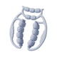 thumbnail image 2 of Rodillo masajeador de piernas, equipo de rodillo muscular, abrazadera de pierna de mano, rodillo de muslo para Azul, 2 of 9