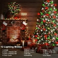 thumbnail image 5 of Red White Green Christmas String Lights Battery Operated, 100 LED Dual Color Changing Fairy Lights 33Ft with Remote Timer Twinkle Lights for Tree Wreath Decor, 5 of 17