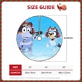 thumbnail image 2 of Defioc Bluey for Christmas Tree Skirt Snowman Xmas Tree Skirt Farmhouse Christmas Decorations Tree Mat for Holiday Party Decor-36", 2 of 6