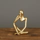 thumbnail image 5 of Figura De Estilo De Pensador De Resina, Figurita Abstracta, Decoración Artesanal, Decoración De Pensador Para El Hogar, Oficina, Hotel matsuzay HA042559-04, 5 of 6