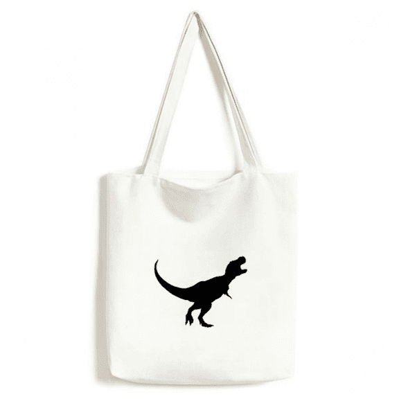 dinosaur black bs b tote canvas bag shopping satchel casual handbag