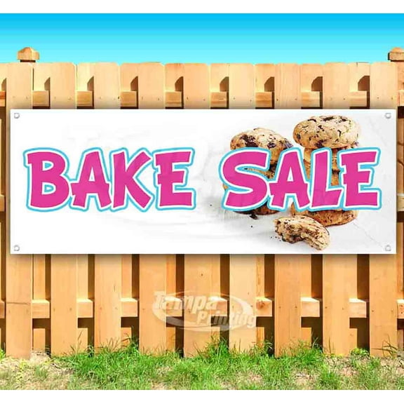 Bake Sale 13 oz Vinyl Banner With Metal Grommets