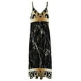 thumbnail image 6 of Black Gold Marble Pattern Sleeveless Dress Loose Women's Dress Dresses Luxury Evening Dresses, 6 of 9