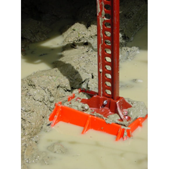 Sturdy Red Plastic Jack Base Plate | Prevent Sinkage, Fits Any Hi-Lift Jack