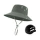 thumbnail image 2 of Sombrero de pesca de ancha con carcasa rígida interior ajustable para senderismo y Verde oscuro, 2 of 8