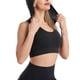 thumbnail image 3 of Sujetador deportivo largo para mujer: alto impacto, sin aros, espalda cruzada, soporte integrado para yoga/estilo crop top., 3 of 7