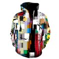 thumbnail image 1 of Sudadera con capucha y cremallera para hombre, ropa para niño, grafiti geométrico, chándal de manga larga, jersey de cuello redondo Harajuku, 1 of 6