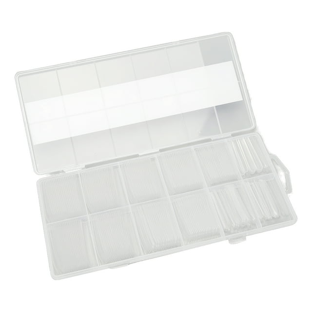 Clavos de Ataúd BuyWeek 240 piezas clavos largos uñas postizas transparentes
