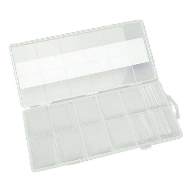 Clavos de Ataúd BuyWeek 240 piezas clavos largos uñas postizas transparentes