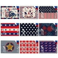 thumbnail image 3 of Independence Day Placemats Cotton Linen Table Mat Non-Slip Patriotic Red Stars Plaid Blue Truck Placemat For Holiday Party, 3 of 6