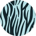 thumbnail image 1 of Ahgly Company Machine Washable Indoor Round Transitional Deep Teal Green Area Rugs, 8' Round, 1 of 7