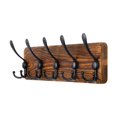 thumbnail image 1 of Perchero de madera con gancho para abrigos y bolsos, organizador de pared para entrada, 1 of 7