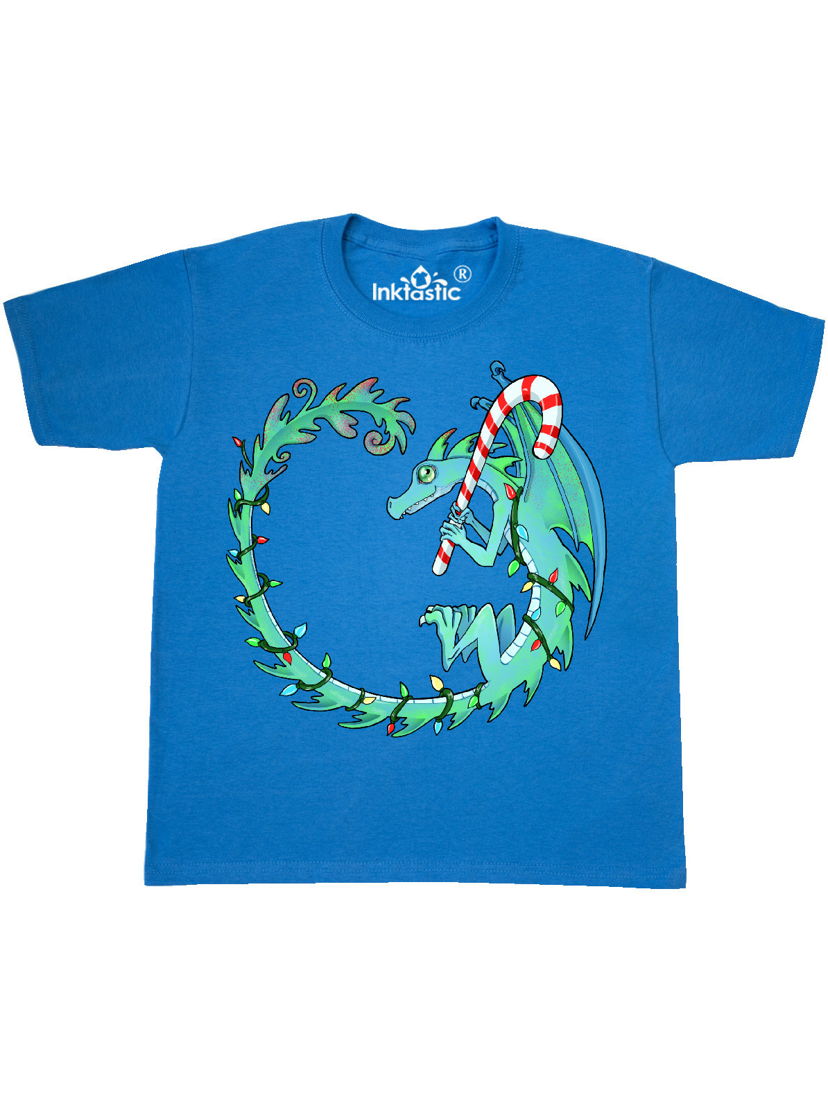 Inktastic Christmas Dragon with Candy 