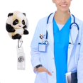 thumbnail image 3 of Bobine de Badge Rétractable Porte-Badge pour Infirmières Médecins Enseignants (Forme Panda), 3 of 8