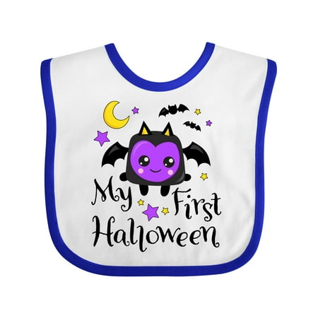 

Inktastic My First Halloween with Cute Bat Gift Baby Boy or Baby Girl Bib