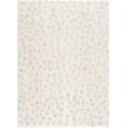 thumbnail image 3 of Hauteloom Tilos Dalmatian Living Room Bedroom Nursery Shag Area Rug - Shaggy Carpet - Dot Pattern - High Plush Pile - Pink, Cream, Grey, Beige - 7'10" x 10', 3 of 19