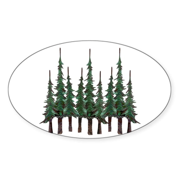 CafePress - FOREST Sticker - Sticker (Oval)