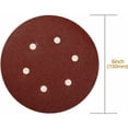 thumbnail image 3 of Discos de lijado abrasivos Discos abrasivos 100 piezas Discos de 150 mm Grano 40/80/120/180/320/600/800/1000/1500/2000 Ideal para pulir/lijar/eliminar óxido para lijadora excéntrica de 6 orificios, 3 of 5