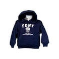 thumbnail image 2 of FDNY Kids Hoodie White Print Sweatshirt Navy X-Small2-4, 2 of 2