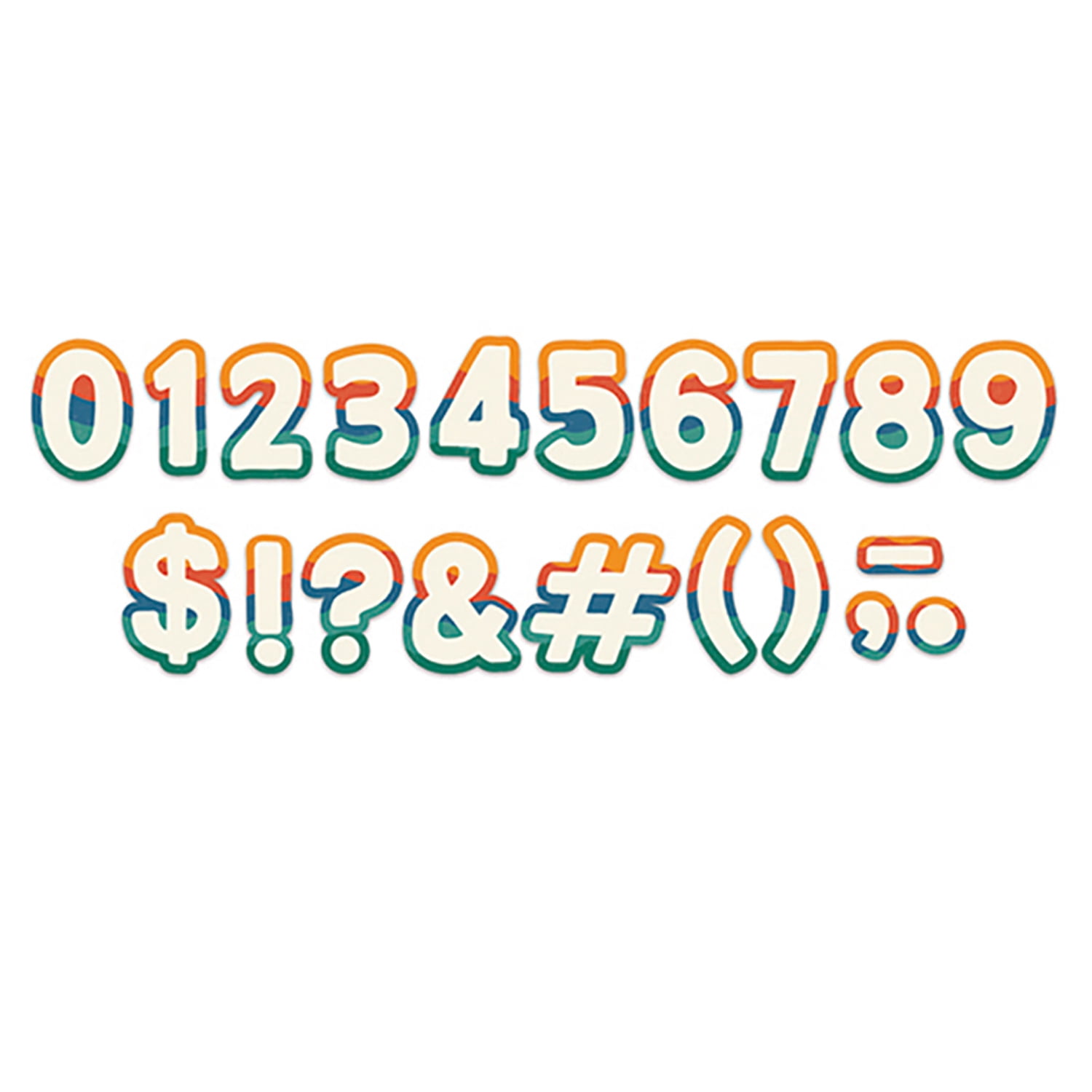 Eureka Adventurer Deco Letters, 179 Characters Per Pack, 3 Packs